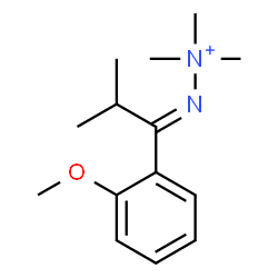 ChemSpider 2D Image | (2E)-2-[1-(2-Methoxyphenyl)-2-methylpropylidene]-1,1,1-trimethylhydrazinium | C14H23N2O