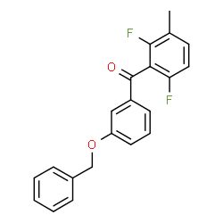 ChemSpider 2D Image | [3-(Benzyloxy)phenyl](2,6-difluoro-3-methylphenyl)methanone | C21H16F2O2