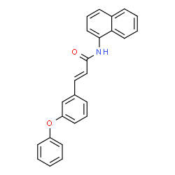 ChemSpider 2D Image | (2E)-N-(1-Naphthyl)-3-(3-phenoxyphenyl)acrylamide | C25H19NO2