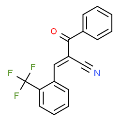 ChemSpider 2D Image | (2E)-2-Benzoyl-3-[2-(trifluoromethyl)phenyl]acrylonitrile | C17H10F3NO