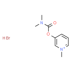 ChemSpider 2D Image | Pyridinium, 3-[[(dimethylamino)carbonyl]oxy]-1-methyl-, hydrobromide (1:1) | C9H14BrN2O2