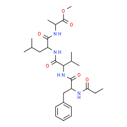 ChemSpider 2D Image | Methyl N-propionylphenylalanylvalylleucylalaninate | C27H42N4O6