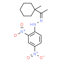 ChemSpider 2D Image | (2Z)-1-(2,4-Dinitrophenyl)-2-[1-(1-methylcyclohexyl)ethylidene]hydrazine | C15H20N4O4