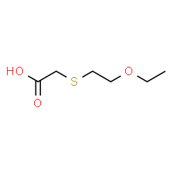 ChemSpider 2D Image | [(2-Ethoxyethyl)sulfanyl]acetic acid | C6H12O3S
