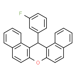 ChemSpider 2D Image | 14-(3-Fluorophenyl)-14H-dibenzo[a,j]xanthene | C27H17FO