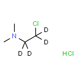 ChemSpider 2D Image | 2-Chloro-N,N-dimethyl(~2~H_4_)ethanamine hydrochloride (1:1) | C4H7D4Cl2N
