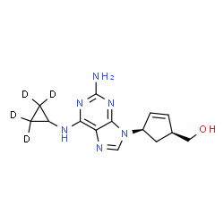 ChemSpider 2D Image | ABACAVIR-D4 | C14H14D4N6O
