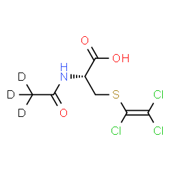 ChemSpider 2D Image | N-(~2~H_3_)Ethanoyl-S-(trichlorovinyl)-L-cysteine | C7H5D3Cl3NO3S