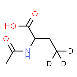 ChemSpider 2D Image | 2-Acetamido(4,4,4-~2~H_3_)butanoic acid | C6H8D3NO3