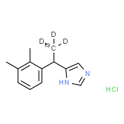 ChemSpider 2D Image | Medetomidine-13C-d3 (hydrochloride) | C1213CH14D3ClN2