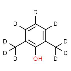 ChemSpider 2D Image | 2,6-Bis[(~2~H_3_)methyl](~2~H_3_)phenol | C8HD9O