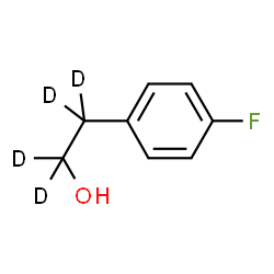 ChemSpider 2D Image | 2-(4-Fluorophenyl)(~2~H_4_)ethanol | C8H5D4FO
