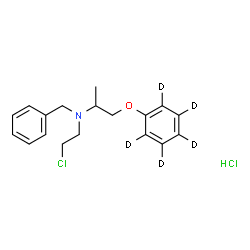 ChemSpider 2D Image | Phenoxybenzamine-d5 (hydrochloride) | C18H18D5Cl2NO