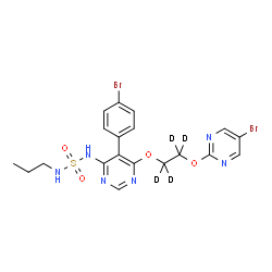 ChemSpider 2D Image | Macitentan-d4 | C19H16D4Br2N6O4S