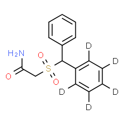 ChemSpider 2D Image | 2-({Phenyl[(~2~H_5_)phenyl]methyl}sulfonyl)acetamide | C15H10D5NO3S
