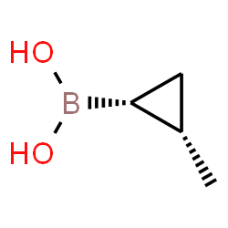 ChemSpider 2D Image | ((1R,2S)-2-Methylcyclopropyl)boronic acid | C4H9BO2