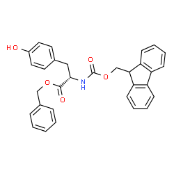 ChemSpider 2D Image | Benzyl N-[(9H-fluoren-9-ylmethoxy)carbonyl]-L-tyrosinate | C31H27NO5