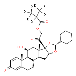 ChemSpider 2D Image | Ciclesonide-d7 | C32H37D7O7