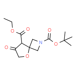 ChemSpider 2D Image | 2-tert-Butyl 8-ethyl 7-oxo-5-oxa-2-azaspiro[3.4]octane-2,8-dicarboxylate | C14H21NO6