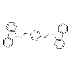 ChemSpider 2D Image | (E)-1,4-Phenylenebis[N-(9H-carbazol-9-yl)methanimine] | C32H22N4