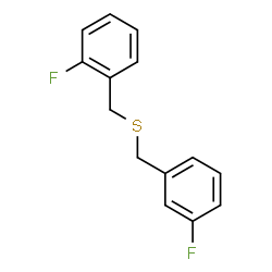 ChemSpider 2D Image | 1-Fluoro-2-{[(3-fluorobenzyl)sulfanyl]methyl}benzene | C14H12F2S