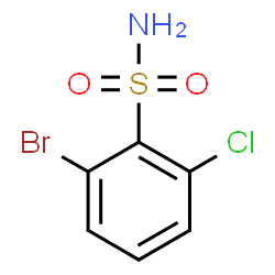 ChemSpider 2D Image | 2-Bromo-6-chlorobenzenesulfonamide | C6H5BrClNO2S