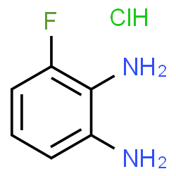 ChemSpider 2D Image | 3-Fluoro-1,2-benzenediamine hydrochloride (1:1) | C6H8ClFN2