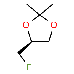 ChemSpider 2D Image | (4S)-4-(Fluoromethyl)-2,2-dimethyl-1,3-dioxolane | C6H11FO2
