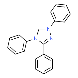 ChemSpider 2D Image | 1,3,4-Triphenyl-4,5-dihydro-1H-1,2,4-triazole | C20H17N3