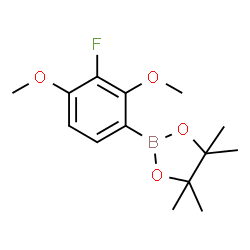 ChemSpider 2D Image | 2-(3-Fluoro-2,4-dimethoxyphenyl)-4,4,5,5-tetramethyl-1,3,2-dioxaborolane | C14H20BFO4