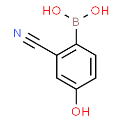 ChemSpider 2D Image | (2-Cyano-4-hydroxyphenyl)boronic acid | C7H6BNO3