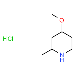 ChemSpider 2D Image | 4-Methoxy-2-methylpiperidine hydrochloride (1:1) | C7H16ClNO