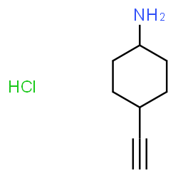 ChemSpider 2D Image | 4-Ethynylcyclohexanamine hydrochloride (1:1) | C8H14ClN