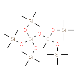 ChemSpider 2D Image | 1,1,1,5,7,7,7-Heptamethyl-3,3,5-tris(trimethylsiloxy)tetrasiloxane | C16H48O6Si7