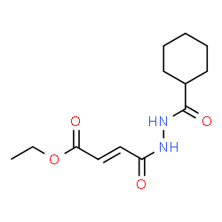 ChemSpider 2D Image | Ethyl (2E)-4-[2-(cyclohexylcarbonyl)hydrazino]-4-oxo-2-butenoate | C13H20N2O4