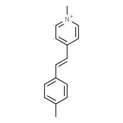 ChemSpider 2D Image | 1-Methyl-4-[(E)-2-(4-methylphenyl)vinyl]pyridinium | C15H16N