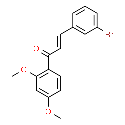 ChemSpider 2D Image | (2E)-3-(3-Bromophenyl)-1-(2,4-dimethoxyphenyl)-2-propen-1-one | C17H15BrO3