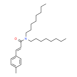 ChemSpider 2D Image | (2E)-3-(4-Methylphenyl)-N,N-dioctylacrylamide | C26H43NO