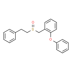 ChemSpider 2D Image | 1-Phenoxy-2-{[(2-phenylethyl)sulfinyl]methyl}benzene | C21H20O2S