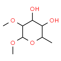 ChemSpider 2D Image | Methyl 6-deoxy-2-O-methylhexopyranoside | C8H16O5