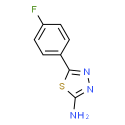 ChemSpider 2D Image | 5-(4-Fluorophenyl)-1,3,4-thiadiazol-2-amine | C8H6FN3S