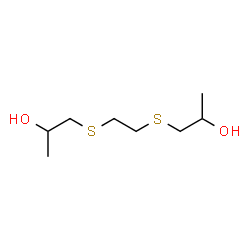 ChemSpider 2D Image | 1,1'-(1,2-Ethanediyldisulfanediyl)di(2-propanol) | C8H18O2S2