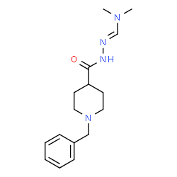 ChemSpider 2D Image | N'-[(1-Benzyl-4-piperidinyl)carbonyl]-N,N-dimethylhydrazonoformamide | C16H24N4O