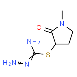 ChemSpider 2D Image | 1-Methyl-2-oxo-3-pyrrolidinyl carbamohydrazonothioate | C6H12N4OS