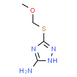 ChemSpider 2D Image | 3-[(Methoxymethyl)sulfanyl]-1H-1,2,4-triazol-5-amine | C4H8N4OS