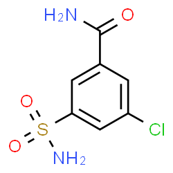 ChemSpider 2D Image | 3-Chloro-5-sulfamoylbenzamide | C7H7ClN2O3S