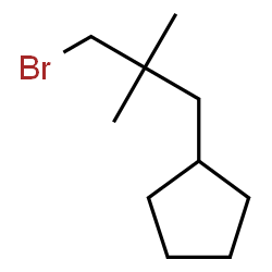 ChemSpider 2D Image | (3-Bromo-2,2-dimethylpropyl)cyclopentane | C10H19Br