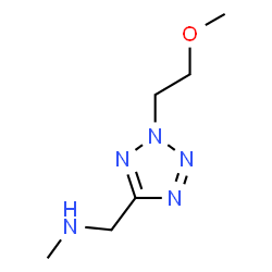 ChemSpider 2D Image | 1-[2-(2-Methoxyethyl)-2H-tetrazol-5-yl]-N-methylmethanamine | C6H13N5O