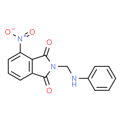ChemSpider 2D Image | N-(Anilinomethyl)-3-nitrophthalimide | C15H11N3O4