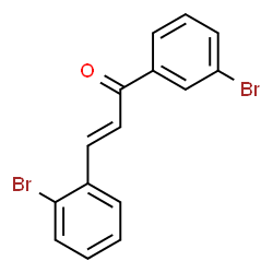 ChemSpider 2D Image | (2E)-3-(2-Bromophenyl)-1-(3-bromophenyl)-2-propen-1-one | C15H10Br2O